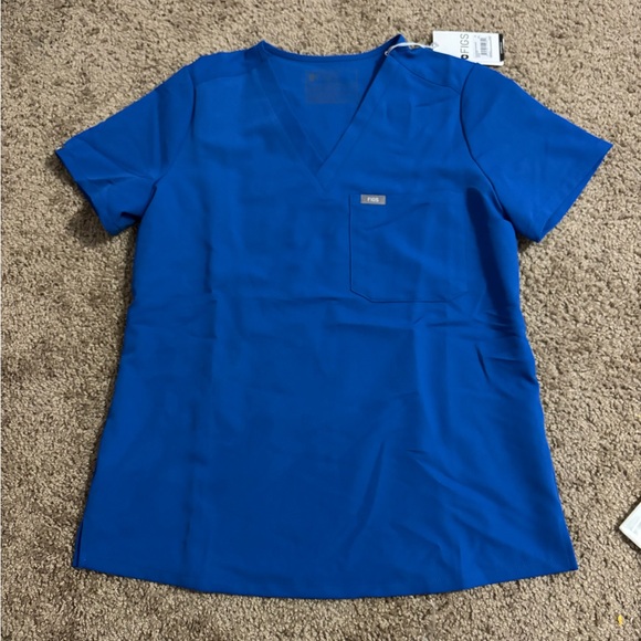 Figs Catarina One-Pocket Scrub Top Blue Size Small - Picture 2 of 8
